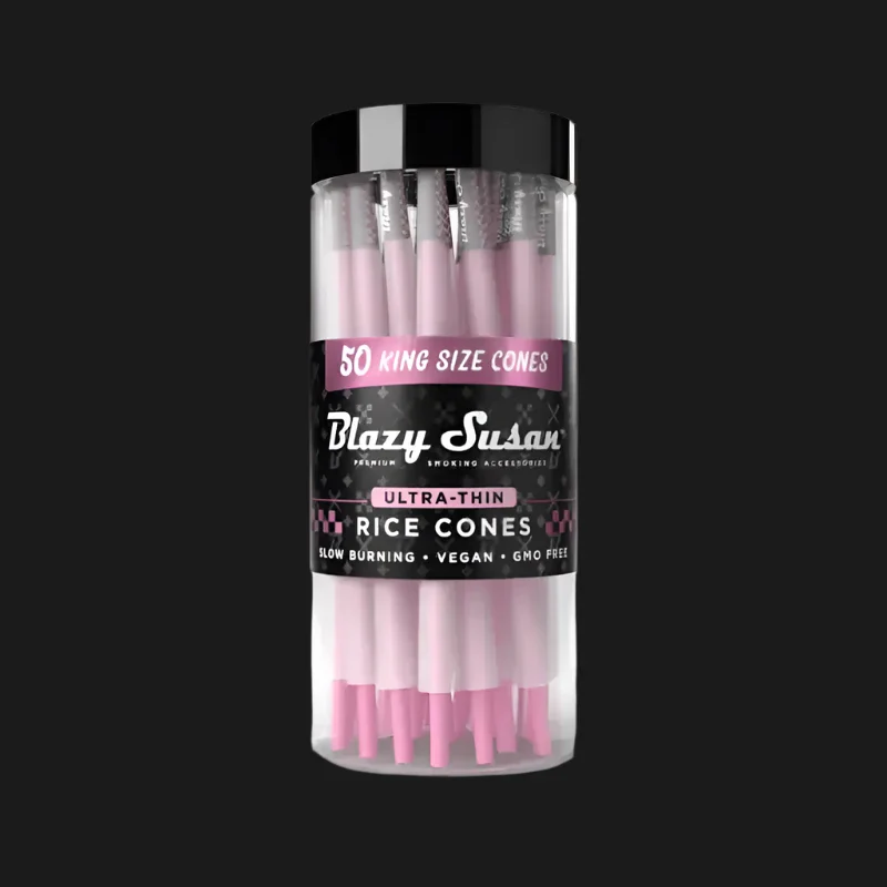 Blazy Susan Black Line Rice Cones (50ct)