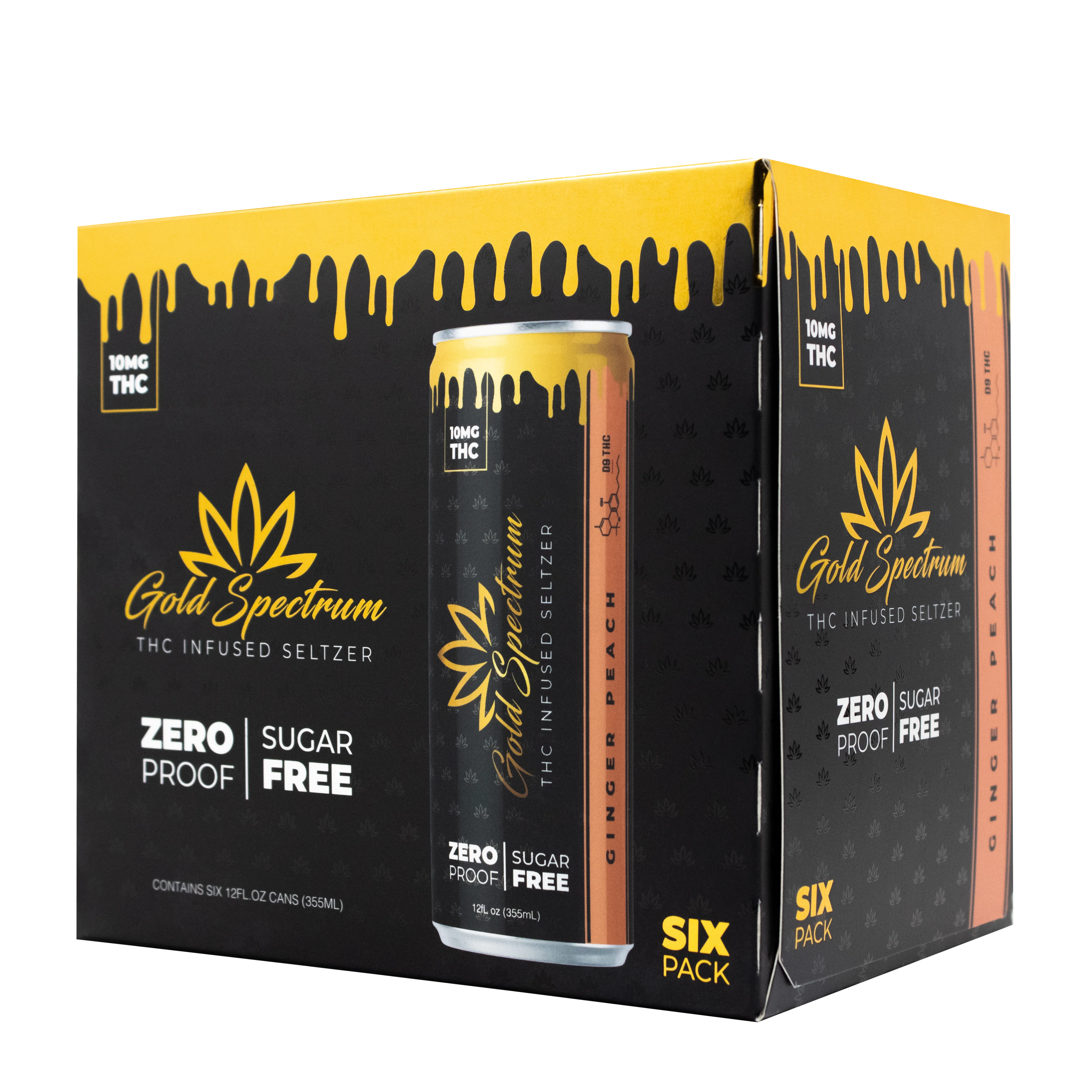 Gold Spectrum THC Infused Seltzer 6 Pack Beverage - Image 4