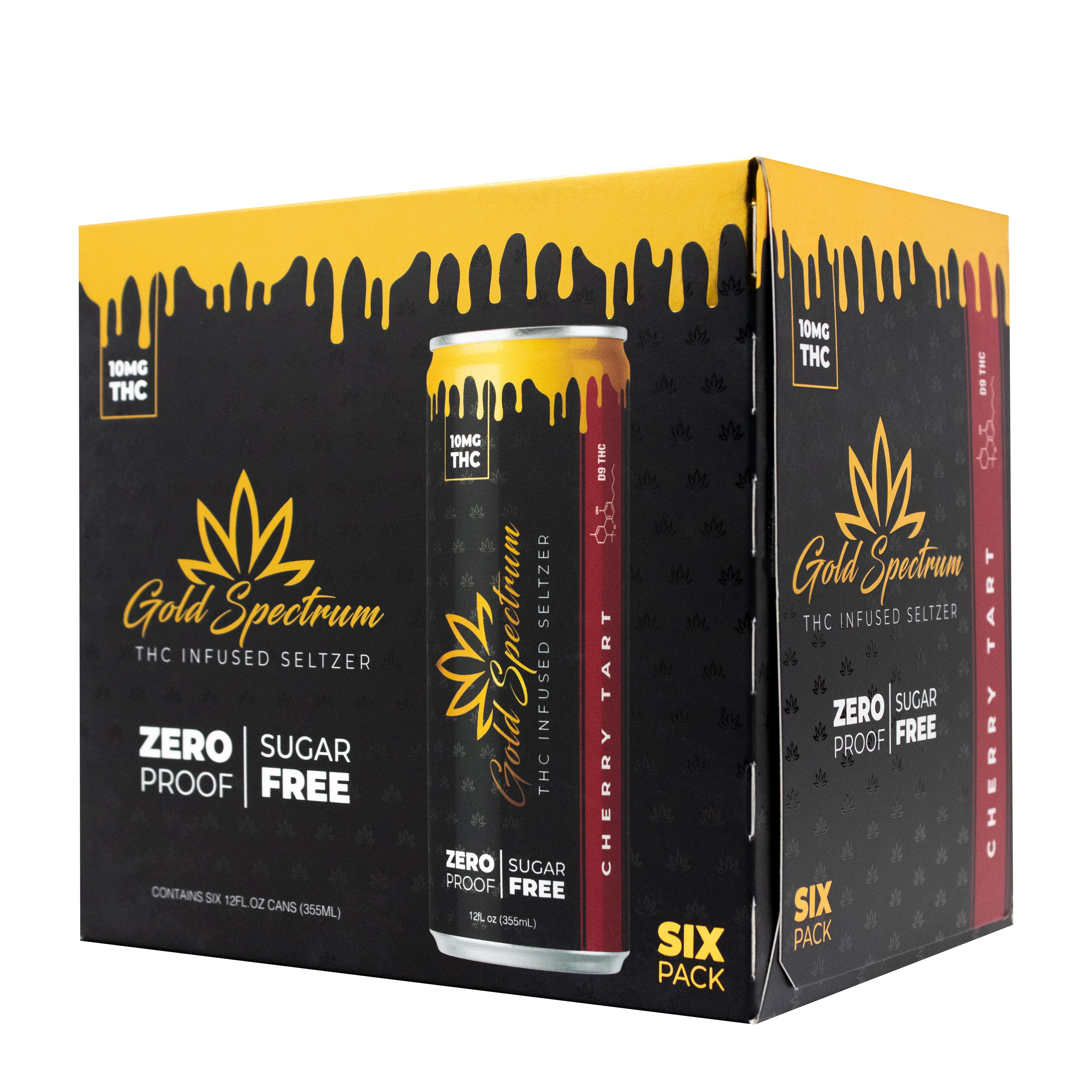 Gold Spectrum THC Infused Seltzer 6 Pack Beverage - Image 5