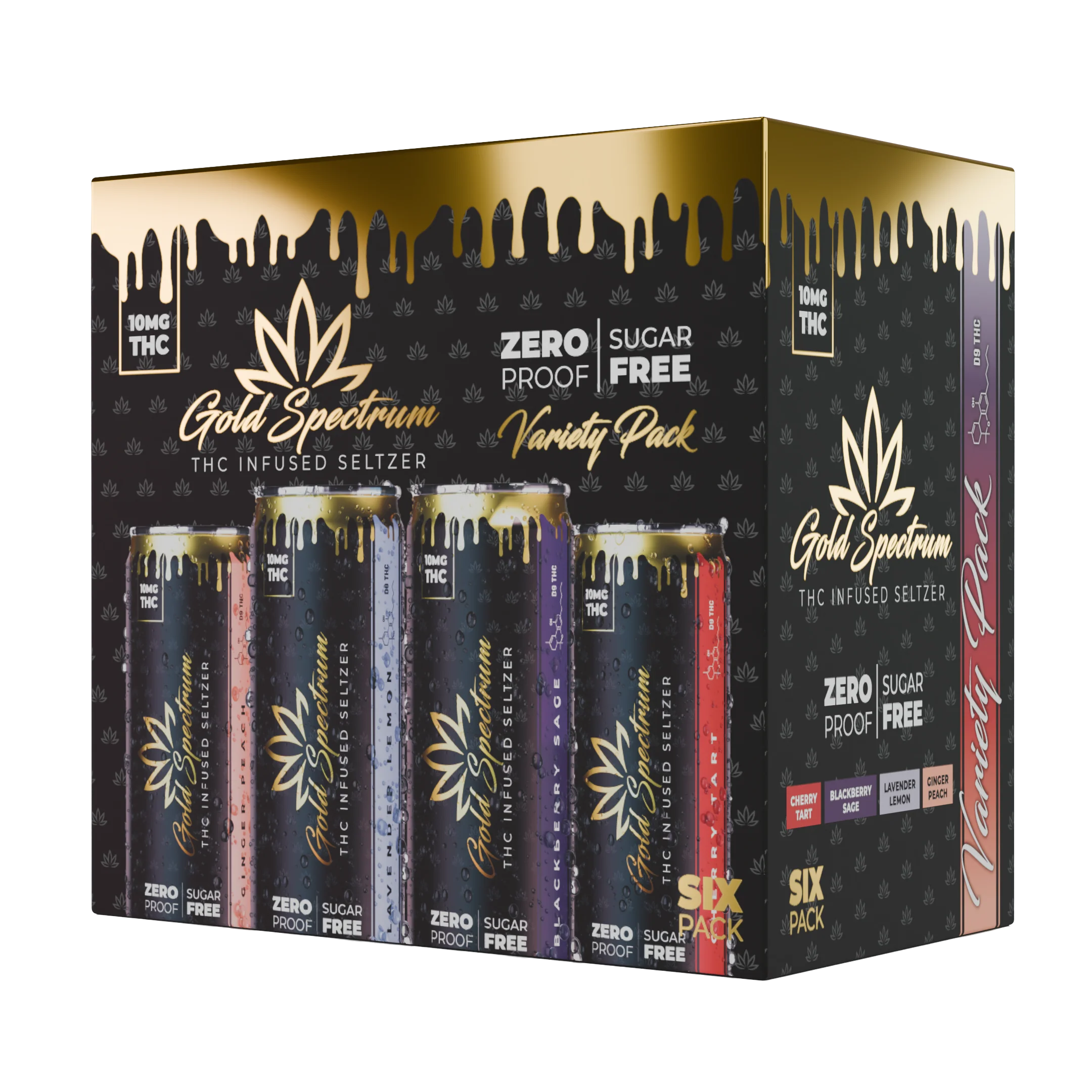 Gold Spectrum THC Infused Seltzer 6 Pack Beverage - Image 6